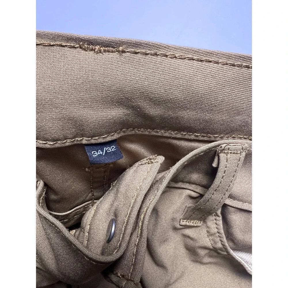 Levi's 511 Slim Fit Pants Mens 34x32 Khaki Tan Engineered for Movement 0874